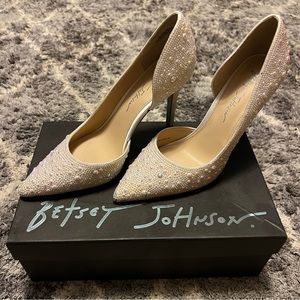 Betsey Johnson Pearl Heels